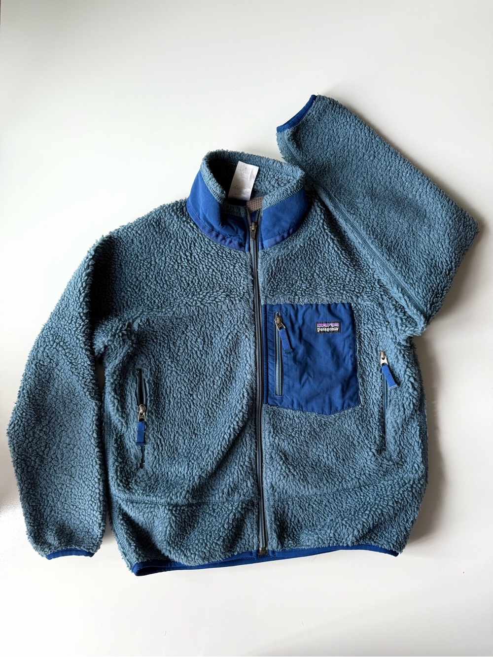 Vintage Patagonia Turquoise Retro-X Fleece Deep Pile Jacket Youth